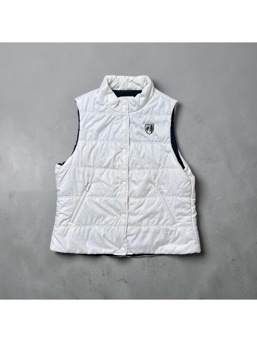 Y2K American Eagle 00d white puffer vest Size Large
